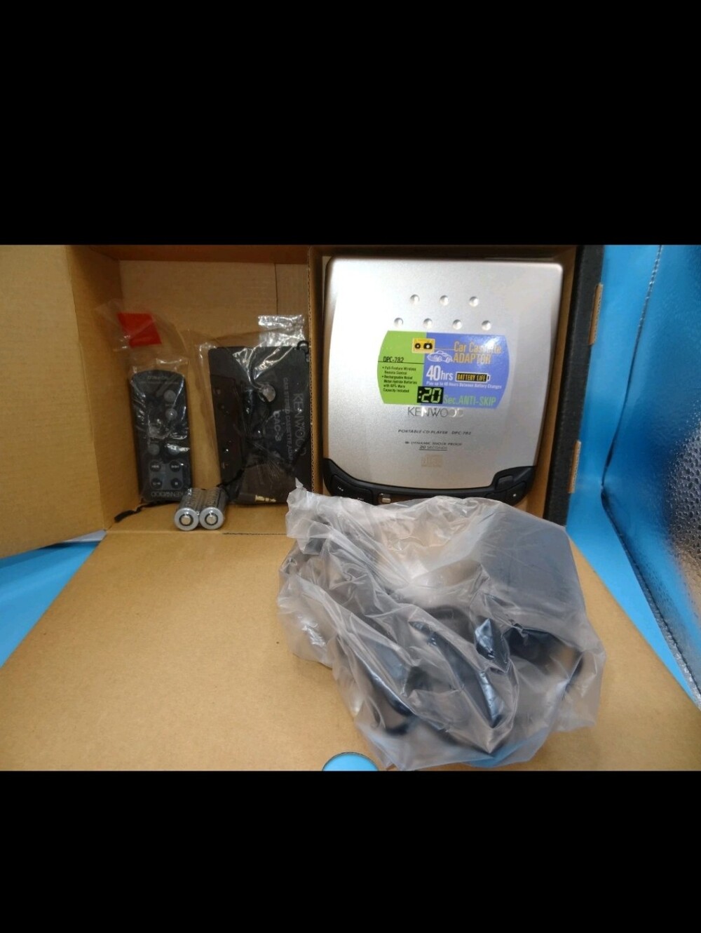 Working Portable CD Player, Kenwood DPC-782, 1997, Original Box, w/Accessories
